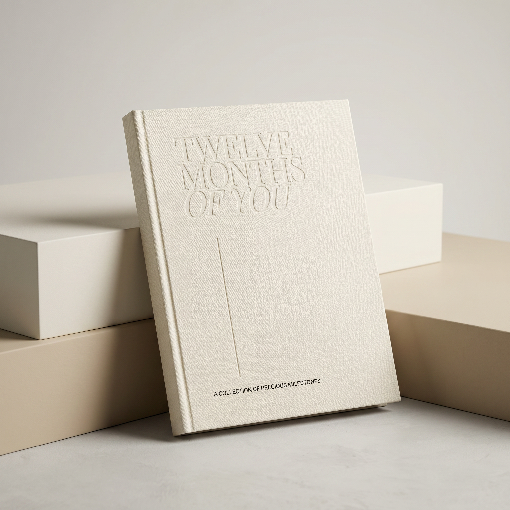 The Complete Keepsake | Inkless Baby Milestone Cards and Linen Album