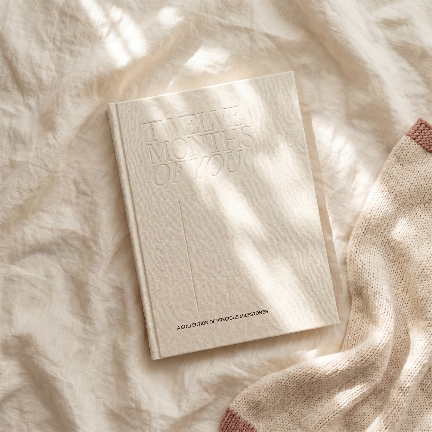 The Complete Keepsake | Inkless Baby Milestone Cards and Linen Album