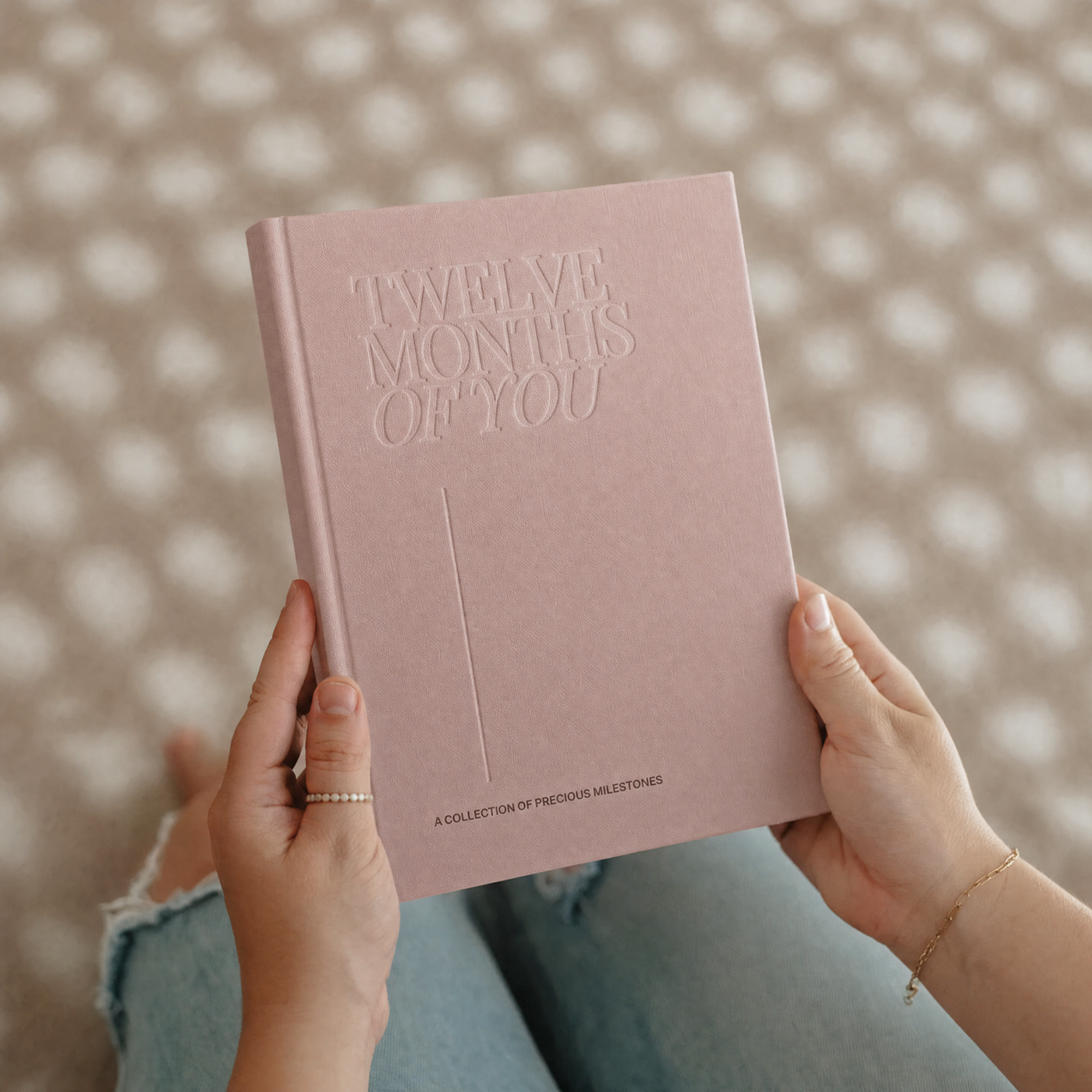 The Complete Keepsake | Inkless Baby Milestone Cards and Linen Album